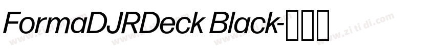 FormaDJRDeck Black字体转换 FormaDJRDeck Black字体转换